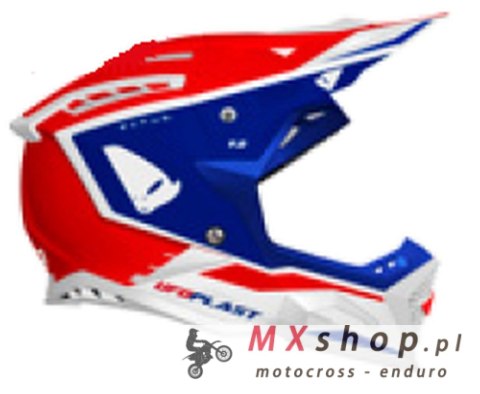 UFO KASK ECHUS CROSS KOLOR CZERWONY/NIEBIESKI/BIAŁY ROZMIAR L ( ECE 22R06 ) - KOLEKCJA 2024 - WYPRZEDAŻ