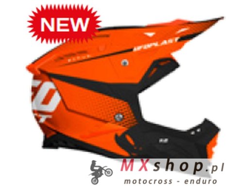 UFO KASK ECHUS CROSS KOLOR POMARAŃCZOWY FLUO/CZARNY ROZMIAR XL ( ECE 22R06 ) - KOLEKCJA 2024 - WYPRZEDAŻ