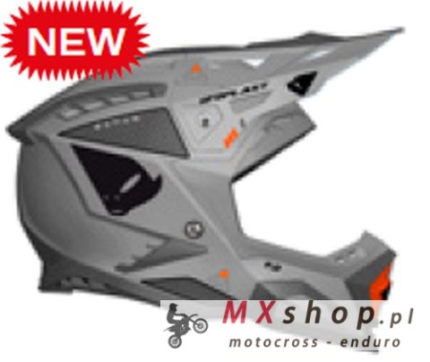 UFO KASK ECHUS CROSS KOLOR SZARY ROZMIAR XL ( ECE 22R06 ) - KOLEKCJA 2024 - WYPRZEDAŻ