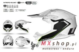 UFO KASK INTREPID CROSS KOLOR BIAŁY/CZARNY ROZMIAR L ( ECE 22R06 ) - KOLEKCJA 2024