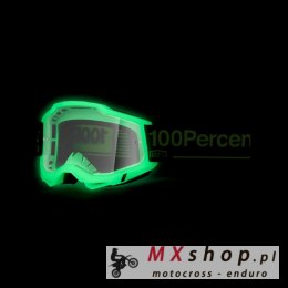 100 PROCENT GOGLE ACCURI 2 GLOW - CLEAR LENS - KOLOR SZARY/CZARNY SZYBKA PRZEŹROCZYSTA