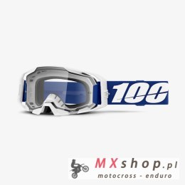 100 PROCENT GOGLE ARMATIC BLUE - CLEAR LENS - KOLOR BIAŁY/NIEBIESKI SZYBA PRZEŹROCZYSTA