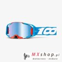 100 PROCENT JETT LAWRENCE LE ZESTAW GOGLE ARMATIC CHERRY-TORCHED MIRROR LENS+BLUE-BLUE MIRROR LENS