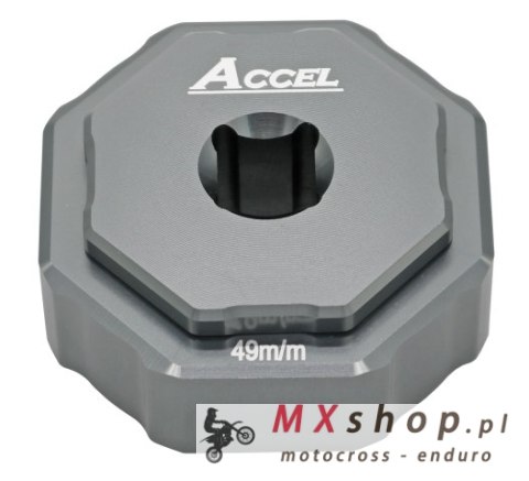 ACCEL KLUCZ DO SERWISU ZAWIESZEŃ PRZEDNICH DWUKOMOROWYCH KAYABA (KYB) ZESTAW DO ROZKRĘCANIA WKŁADU I GŁÓWNEJ NAKRĘTKI 49MM (KAYA