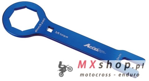ACCEL KLUCZ DO SERWISU ZAWIESZEŃ PRZEDNICH KAYABA (KYB) DWUKOMOROWYCH OLEJOWYCH ORAZ POWIETRZNYCH 48U/48PSF,PSF2 AIR DO ROZKRĘCA