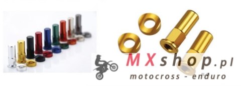 ACCEL NAKRĘTKI (NAKRĘTKA) TRZYMAKA OPONY KOMPLET (2 SZT) KOLOR NIEBIESKI (Z PODKŁADKAMI)