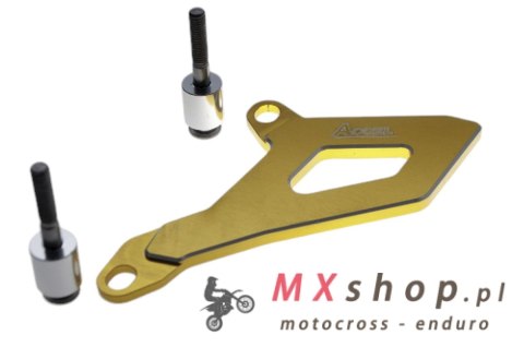 ACCEL OSŁONA ZĘBATKI PRZEDNIEJ SUZUKI DRZ 400 '00-'14 KOLOR ZŁOTY