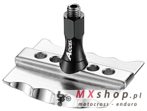 ACCEL TRZYMAK OPONY 2,50 ALUMINIOWY Z NAKRĘTKĄ ALU (WZMACNIANY)