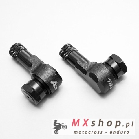 ACCEL WENTYLE KPL. (2SZT) KOLOR CZARNY (VC-02BK)