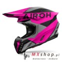AIROH PROMOCJA KASK CROSS / ENDURO / ATV / QUAD TWIST 3 KING PINK KOLOR CZARNY/SZARY/RÓŻOWY MAT ROZMIAR M