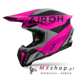 AIROH PROMOCJA KASK CROSS / ENDURO / ATV / QUAD TWIST 3 KING PINK KOLOR CZARNY/SZARY/RÓŻOWY MAT ROZMIAR M
