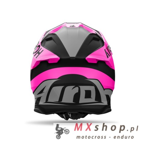 AIROH PROMOCJA KASK CROSS / ENDURO / ATV / QUAD TWIST 3 KING PINK KOLOR CZARNY/SZARY/RÓŻOWY MAT ROZMIAR M