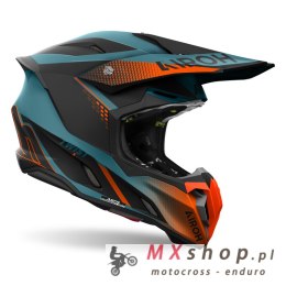 AIROH PROMOCJA KASK CROSS / ENDURO / ATV / QUAD TWIST 3 SHARD ORANGE MAT KOLOR NIEBIESKI/POMARAŃCZOWY MAT ROZMIAR XL