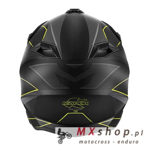 KAPPA KASK KV49 EVO CHASER CROSS KOLOR CZARNY SZARY ŻÓŁTY FLUO MATT ROZMIAR 54 / XS ( HOMOLOGACJA ECE 22R06 ) - WYCOFANY Z OFERT