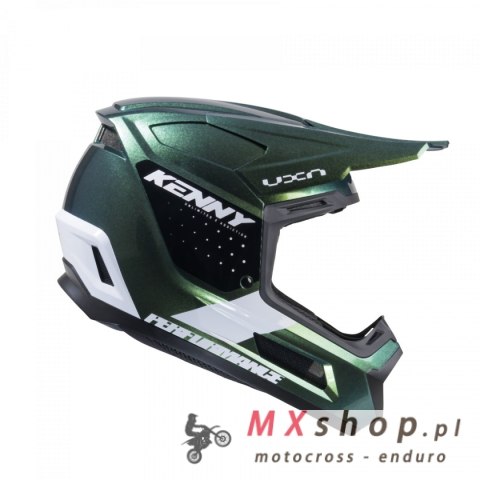 KENNY RACING KASK CROSS/ENDURO MODEL PERFORMANCE ERT GRAPHIC CHAMELEON PEARL KOLOR ZIELONY/CZARNY/BIAŁY ROZMIAR XL ( 61 - 62 CM 