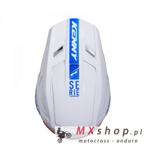 KENNY RACING KASK CROSS/ENDURO MODEL PERFORMANCE ERT GRAPHIC FLAG KOLOR BIAŁY/CZERWONY/NIEBIESKI ROZMIAR L ( 59 - 60 CM )