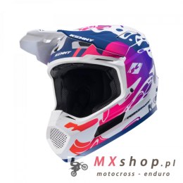 KENNY RACING KASK CROSS/ENDURO MODEL PERFORMANCE ERT GRAPHIC FLUID KOLOR BIAŁY/NIEBIESKI/RÓŻOWY ROZMIAR M ( 57 - 58 CM )