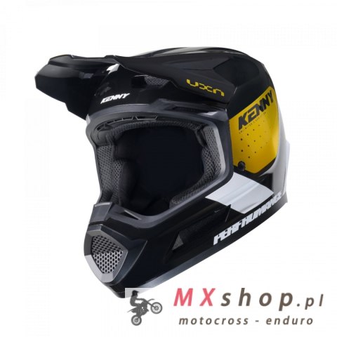 KENNY RACING KASK CROSS/ENDURO MODEL PERFORMANCE ERT GRAPHIC GOLD KOLOR CZARNY/BIAŁY/ZŁOTY ROZMIAR XXL ( 63 - 64 CM )