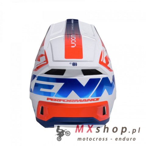 KENNY RACING KASK CROSS/ENDURO MODEL PERFORMANCE ERT GRAPHIC PATRIOT KOLOR BIAŁY/CZERWONY/NIEBIESKI ROZMIAR L ( 59 - 60 CM )