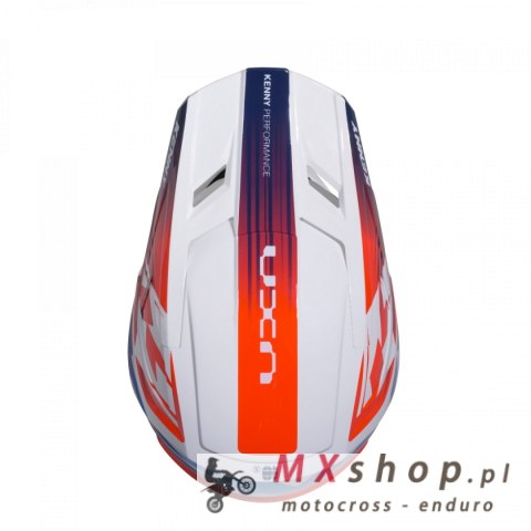 KENNY RACING KASK CROSS/ENDURO MODEL PERFORMANCE ERT GRAPHIC PATRIOT KOLOR BIAŁY/CZERWONY/NIEBIESKI ROZMIAR XL ( 61 - 62 CM )