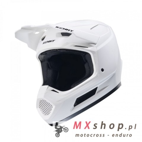 KENNY RACING KASK CROSS/ENDURO MODEL PERFORMANCE ERT SOLID WHITE KOLOR BIAŁY/CZARNY ROZMIAR S ( 55 - 56 CM )