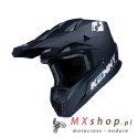 KENNY RACING KASK CROSS/ENDURO MODEL TRACK SOLID MATT BLACK HOLOGRAPHIC KOLOR CZARNY/SZARY ROZMIAR L ( 59 - 60 CM )
