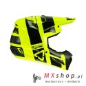LEATT KASK MOTO 3.5 V24 (+GOGLE VELOCITY 4.5 GRATIS) HELMET KIT CITRUS KOLOR CZARNY/ŻÓŁTY FLUO ROZMIAR L (59-60 cm)