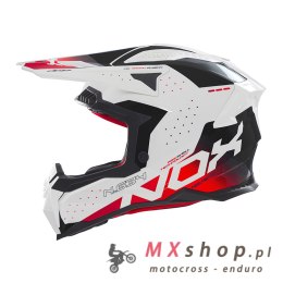 NOX KASK OFF ROAD / CROSS N634 GRADIENT KOLOR BIAŁY/CZERWONY ROZMIAR XL