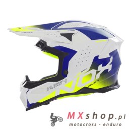 NOX KASK OFF ROAD / CROSS N634 GRADIENT KOLOR BIAŁY/NIEBIESKI/ŻÓŁTY FLUO ROZMIAR XXL
