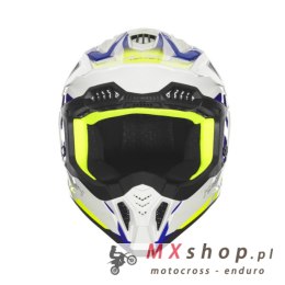 NOX KASK OFF ROAD / CROSS N634 GRADIENT KOLOR BIAŁY/NIEBIESKI/ŻÓŁTY FLUO ROZMIAR XXL