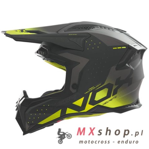 NOX KASK OFF ROAD / CROSS N634 GRADIENT KOLOR CZARNY MAT/ŻÓŁTY NEON ROZMIAR XXL