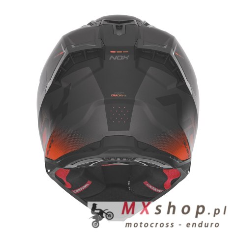 NOX KASK OFF ROAD / CROSS N634 GRADIENT KOLOR CZARNY/CZERWONY MAT ROZMIAR XXL