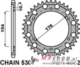 PBR ZĘBATKA TYLNA 4562 46 C45 HONDA CB 1000R '08-'18 (JTR1340.46) (ŁAŃC.530) (SDT.+2)