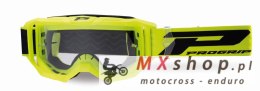 PROGRIP GOGLE PG3300-310 TR VISION KOLOR ŻÓŁTY FLUO MAT (SZYBA PG3310 PRZEZROCZYSTA ANTISCRATCH, NO FOG, ANTI UV)
