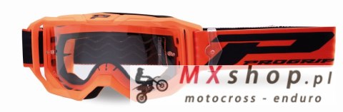 PROGRIP GOGLE PG3300-409 TR VISION KOLOR POMARAŃCZOWY FLUO (SZYBA PG3310 PRZEZROCZYSTA ANTISCRATCH, NO FOG, ANTI UV)