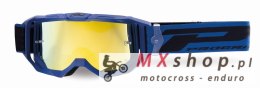 PROGRIP GOGLE PG3300-410 FL VISION KOLOR NIEBIESKI MAT (SZYBA PG3347 ŻÓŁTA LUSTRZANA ANTISCRATCH, NO FOG, ANTI UV)