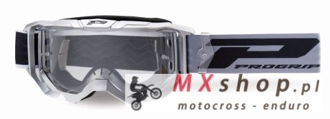 PROGRIP GOGLE PG3300-414 TR VISION KOLOR SREBRNY MAT (SZYBA PG3310 PRZEZROCZYSTA ANTISCRATCH, NO FOG, ANTI UV)