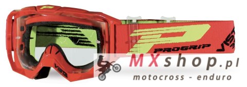 PROGRIP GOGLE PG3303-107 TR VISTA KOLOR CZERWONY (SZYBA PG3310 BEZBARWNA, ANTISCRATCH, NO FOG, ANTI UV + SZYBA PG3310 GRATIS) (P