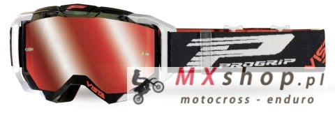 PROGRIP GOGLE PG3303-383 FL VISTA KOLOR ZIELONY POMARAŃCZOWY (SZYBA PG3349 POMARAŃCZOWA LUSTRZANA, ANTISCRATCH, NO FOG, ANTI UV 