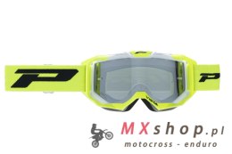 PROGRIP GOGLE PG3303-405 FL VISTA KOLOR ŻÓŁTY FLUO BIAŁY (SZYBA PG3352 SREBRNA LUSTRZANA, ANTISCRATCH, NO FOG, ANTI UV + SZYBA P