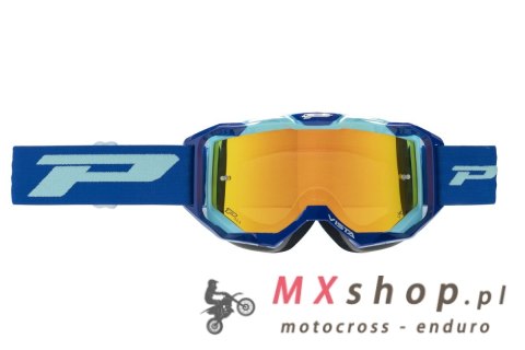 PROGRIP GOGLE PG3303-408 FL VISTA KOLOR NIEBIESKI TURKUSOWY (SZYBA PG3349 POMARAŃCZOWA LUSTRZANA, ANTISCRATCH, NO FOG, ANTI UV +