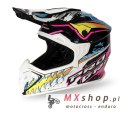 PROGRIP KASK CROSS DZIECIĘCY PG3009 JURASSIC JUNIOR/KID KOLOR BIAŁY/CZARNY/RÓŻOWY/SELEDYNOWY ROZM. XL (3009-382) ( HOMOLOGACJA E