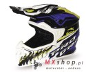 PROGRIP KASK CROSS DZIECIĘCY PG3009 JURASSIC JUNIOR/KID KOLOR BIAŁY/NIEBIESKI/ŻÓŁTY FLUO ROZM. XL (3009-361) ( HOMOLOGACJA ECE 2
