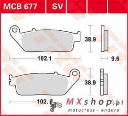 TRW ZF KLOCKI HAMULCOWE KH196 SINTER STREET TYŁ