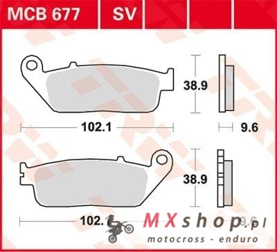 TRW ZF KLOCKI HAMULCOWE KH196 SINTER STREET TYŁ