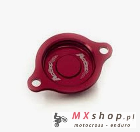 ACCEL POKRYWA FILTRA OLEJU HONDA CRF 250R '18-20, CRF 450R '17-20, CRF 450RX '17-19 KOLOR CZERWONY - PROMOCJA