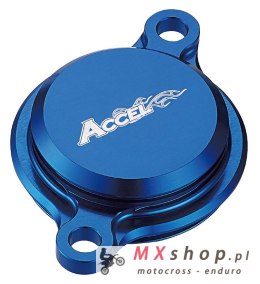 ACCEL POKRYWA FILTRA OLEJU YZF 250 '14-'17, YZF 450 '10-'16, WR 250F '15-'17, WR 450F '16, KOLOR NIEBIESKI