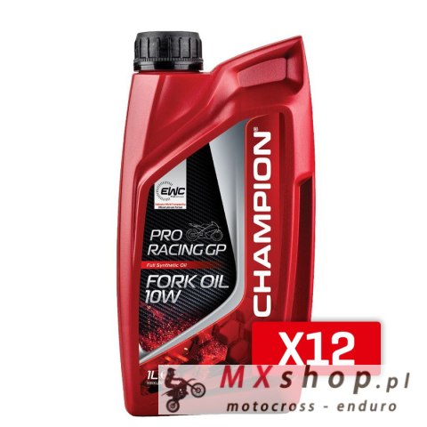CHAMPION OLEJ DO TELESKOPÓW / AMORTYZATORÓW / ZAWIESZENIA PRORACING GP FORK OIL 10W 1L SYNTETYCZNY (AKC)
