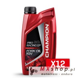 CHAMPION OLEJ DO TELESKOPÓW / AMORTYZATORÓW / ZAWIESZENIA PRORACING GP FORK OIL 15W 1L SYNTETYCZNY (AKC)