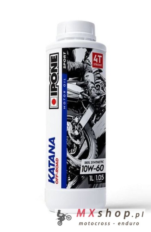 IPONE KATANA OFF ROAD 10W60 OLEJ SILNIKOWY 100% SYNTETYK 1L (ESTER, MA2) (AKC) ZASTĘPUJE 800019